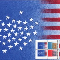 Flaga USA i Franklin