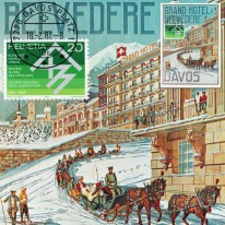 Hotel Davos Alpy Kulig Plakat