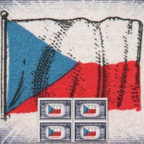 Flaga Czechosłowacji Czwórka