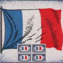 Flaga Francji Czwórka