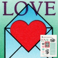 LOVE Serce i List Pozdrowienia