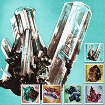 Minerały Malachit Ametyst Gips