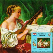 Dama z Lutnią François Boucher