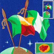 Flagi Dahomeju i Nigerii...