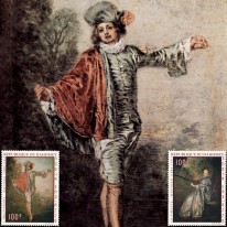 Watteau Strojniś i Dama z...