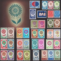 Kwiat Unii EUROPA Komplet 1964