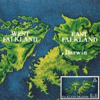 Mapa Falklandów