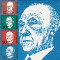 Adenauer Churchill Gasperei...