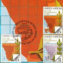 Mapa Namibii i Gałązka Oliwna