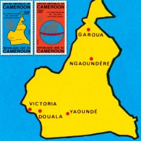 Mapa Kamerunu i Kula Ziemska