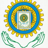 Dłonie i Herb Rotary...