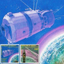 Rakieta Wostok i Satelita...