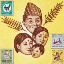 Rodzina Nepalska Zboże Orka