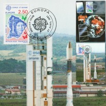 Satelita Rakieta Ariane...
