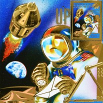 Astronauta Kasujący Znaczki...