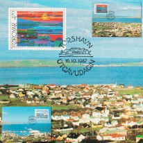 Widoki Torshavn Kolaże