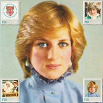 Księżna Diana i Herb Fidżi