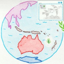 Mapa Pacyfiku Dzieci