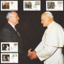 Gorbaczow Bush Jan Paweł II