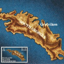 Mapa Georgii Południowej