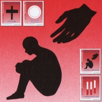 AIDS Kondom Krzyż Krew