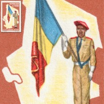 Flaga Żołnierz Kontur Kraju