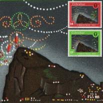 Skała Gibraltaru Iluminacje
