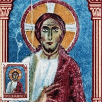 Chrystus Fresk Romański