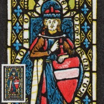 Leopold III Święty Witraż