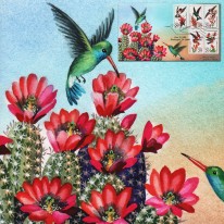 Kolibry Ręcznie Malowana Horak