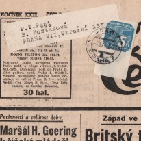 Gazeta Večerní České Slovo...