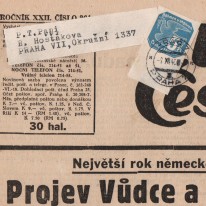 Gazeta Večerní České Slovo...