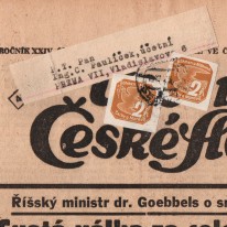 Gazeta Večerní České Slovo...
