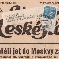Gazeta Večerní České Slovo...