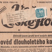 Gazeta Večerní České Slovo...