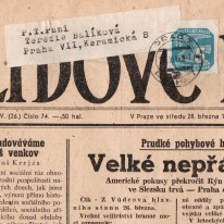 Gazeta Lidové Listy 28.3.1945