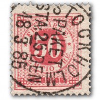 Numeryczny 50 Öre Czerwony