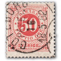 Numeryczny 50 Öre Czerwony
