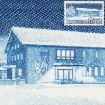 Poczta Góry Alpy Tyrol Zima...